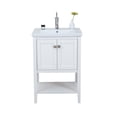 thumbnail image 1 of Eviva Tiblisi 24" White Modern/Transitional Bathroom Vanity with White Porcelain Sink, 1 of 2