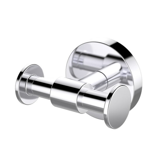 Eviva Twin Bullet Towel or Robe Hook Round Design (Chrome) Bathroom Accessories