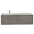 thumbnail image 1 of Eviva Vista 60 inch Concrete Grey Bathroom Vanity, 1 of 3