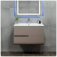 thumbnail image 1 of Eviva Ways 32" Wall Mount Bathroom Vanity in Mocha, 1 of 7