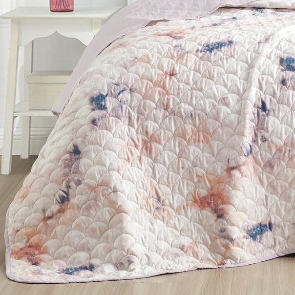 Evjk 3-Piece Decorative Lightweight Bedspread Set – Oversized, Microfiber with Vibrant Print, QUEEN