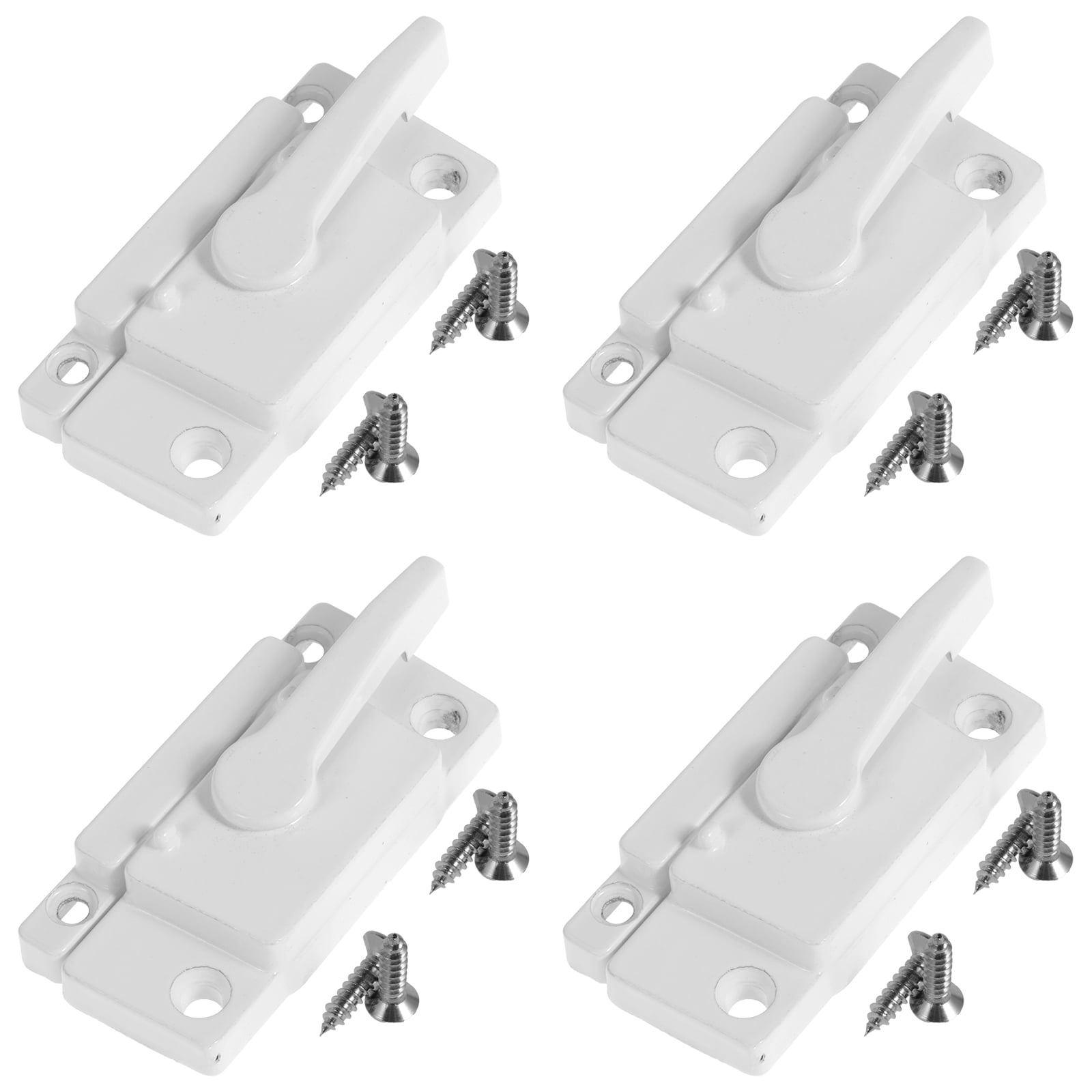 Evjurcn 4/8Pcs Window Sash Locks Zinc Alloy Window Latches Replacement