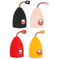 thumbnail image 1 of Evjurcn 4Pcs Pull Out Key Sleeve PU Leather Pull Out Car Key Case Fashion Cartoon Key Holder Protector Case Portable Keychain Holder Hook Anti-Slip Car Key Pendant for Men Women, 1 of 9