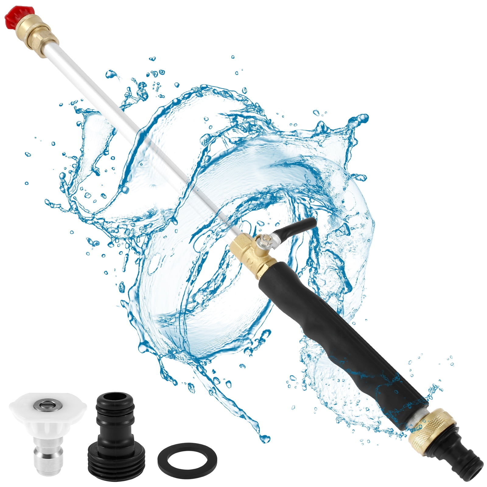 Evjurcn High Pressure Washer Wand for Garden Hose Hydro Jet High