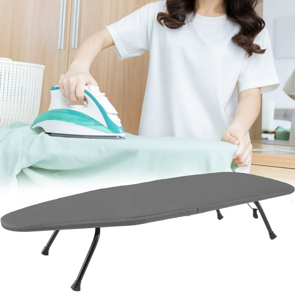 Evjurcn Tabletop Ironing Board Foldable Small Ironing Board with Hook Portable Ironing Board with Heat Resistant Cover Widened Iron Board Space Saving Iron Table for Dorm Laundry Room 31.9×12×5.9in
