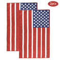 thumbnail image 1 of Evlmd 2 PCS Sand-Free Microfiber Beach Towel, 16" x 25", USA Flag Design, Quick Dry Lightweight Towel, Soft & Absorbent, Compact Travel Towel for Beach & Pool, 1 of 7