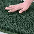 thumbnail image 1 of Evlmd Bathroom Rugs, Extra Soft Absorbent Shaggy Chenille Bath Rugs, Non-Slip Hunter Green Bath Mats for Bathroom Floor Tub and Shower, Home Decor Accessories, 24" X 47", 1 of 6