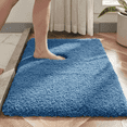 thumbnail image 1 of Evlmd Bathroom Rugs, Shaggy Soft and Absorbent Bath Rug, Non-Slip, Thick Plush Machine Washable Dry Bath Mats for Bathroom, Tub and Shower, 32" x 20", 1 of 7
