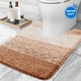 thumbnail image 1 of Evlmd Beige Bathroom Rugs Mat, Large Bath Rug for Bathroom Floor Non-Slip, Super Elastic Soft Easier to Dry Bath Shower Mat Runner, Machine Washable Bath Mat, 20" x 24" Contour Rug, 1 of 7