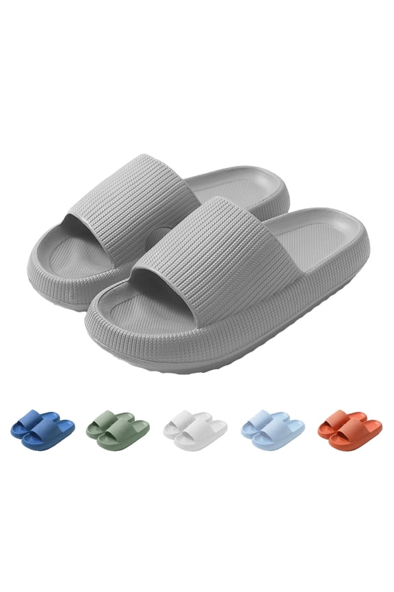 Cloud Slide Sandal for Women and Men, Pillow Slippers Thicken Sole Slide, Shower Bathroom Slides Sandals, Slides Super Comfy Soft Foam Slip-Resistant Slides