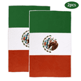 thumbnail image 1 of Evlmd 2 PCS Oversized Sand-Free Microfiber Beach Towel, 30" x 60", Mexico Flag-Inspired Design, Quick Dry Lightweight Towel, Soft & Absorbent, Compact Travel Towel for Beach & Pool, 1 of 7