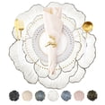 thumbnail image 1 of Evlmd Placemats Set of 4， Round Rose Flowers Placemats，15" Heat Resistant Non-Slip Table Mats for Dining, Wedding, Party, Kitchen Decoration, 1 of 6