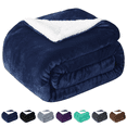 thumbnail image 1 of Evlmd Sherpa Throw Blanket for Couch Sofa - Fuzzy Soft Cozy Blanket for Bed, Fleece Thick Warm Blanket for Winter, Fall Winter King Blanket, 90x109 Inches, 1 of 6