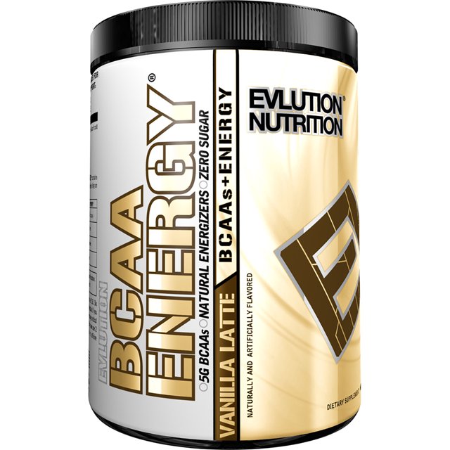Evlution Nutrition BCAA Energy Powder, Vanilla Latte, 30 Servings