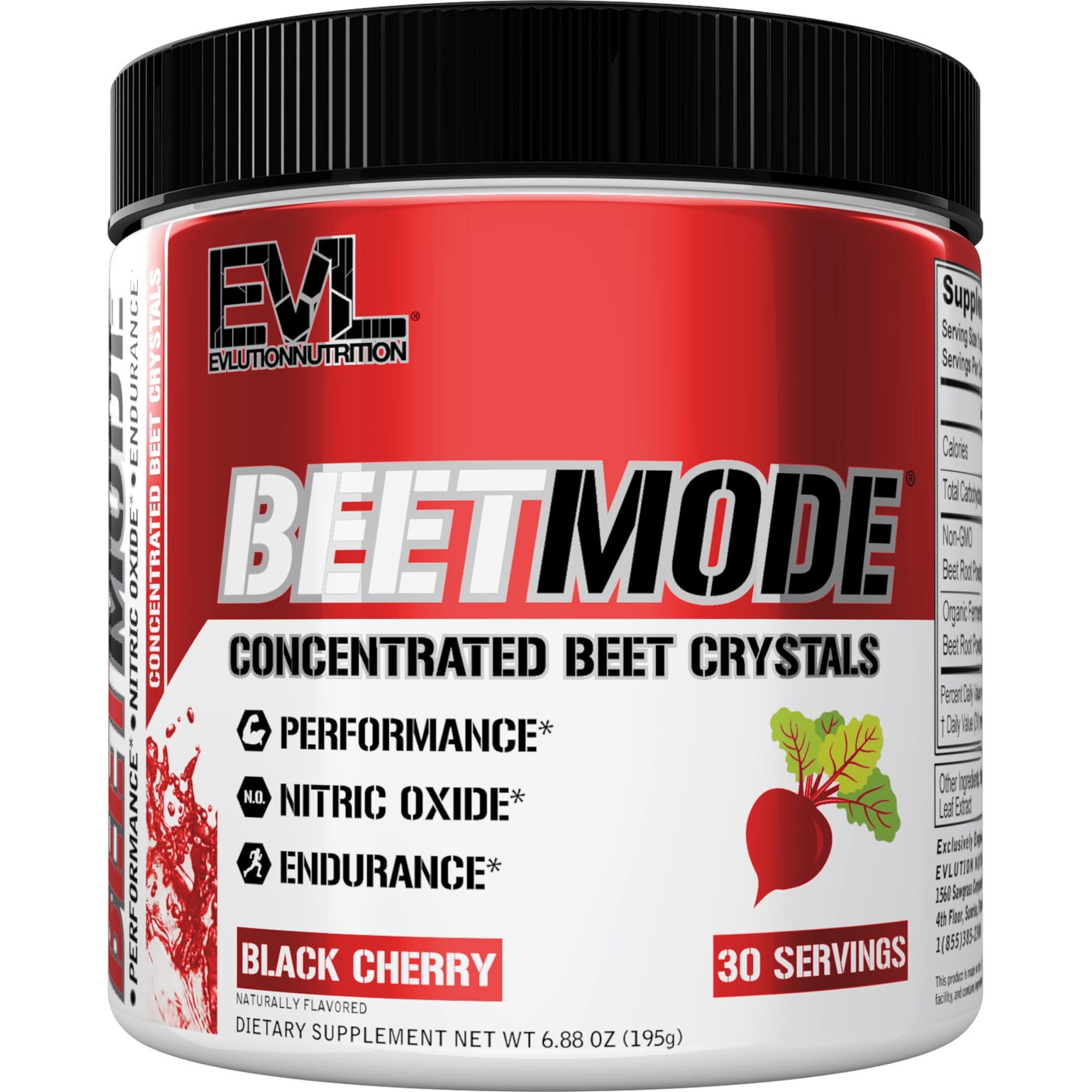 Evlution Nutrition BeetMode Nitric Oxide Booster, Pre Workout Beets