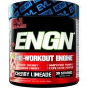 EVL Intense Pre Workout with Creatine - ENGN Energizing Pre Workout for Men Powder Drink for Lasting Energy Focus and Recovery - with Beta Alanine Caffeine and L Theanine - Cherry Limeade
