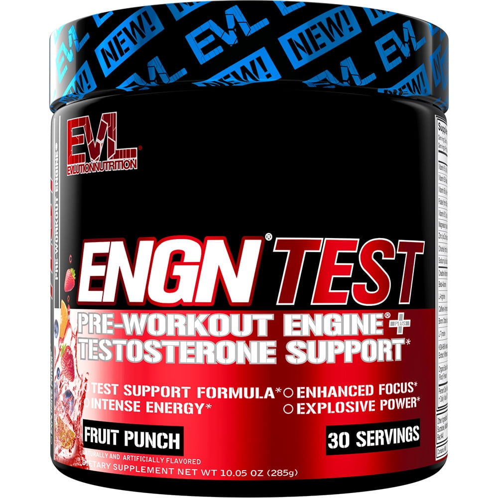 Evlution Nutrition ENGN Test Intense PreWorkout with Creatine Test Support Formula Pre