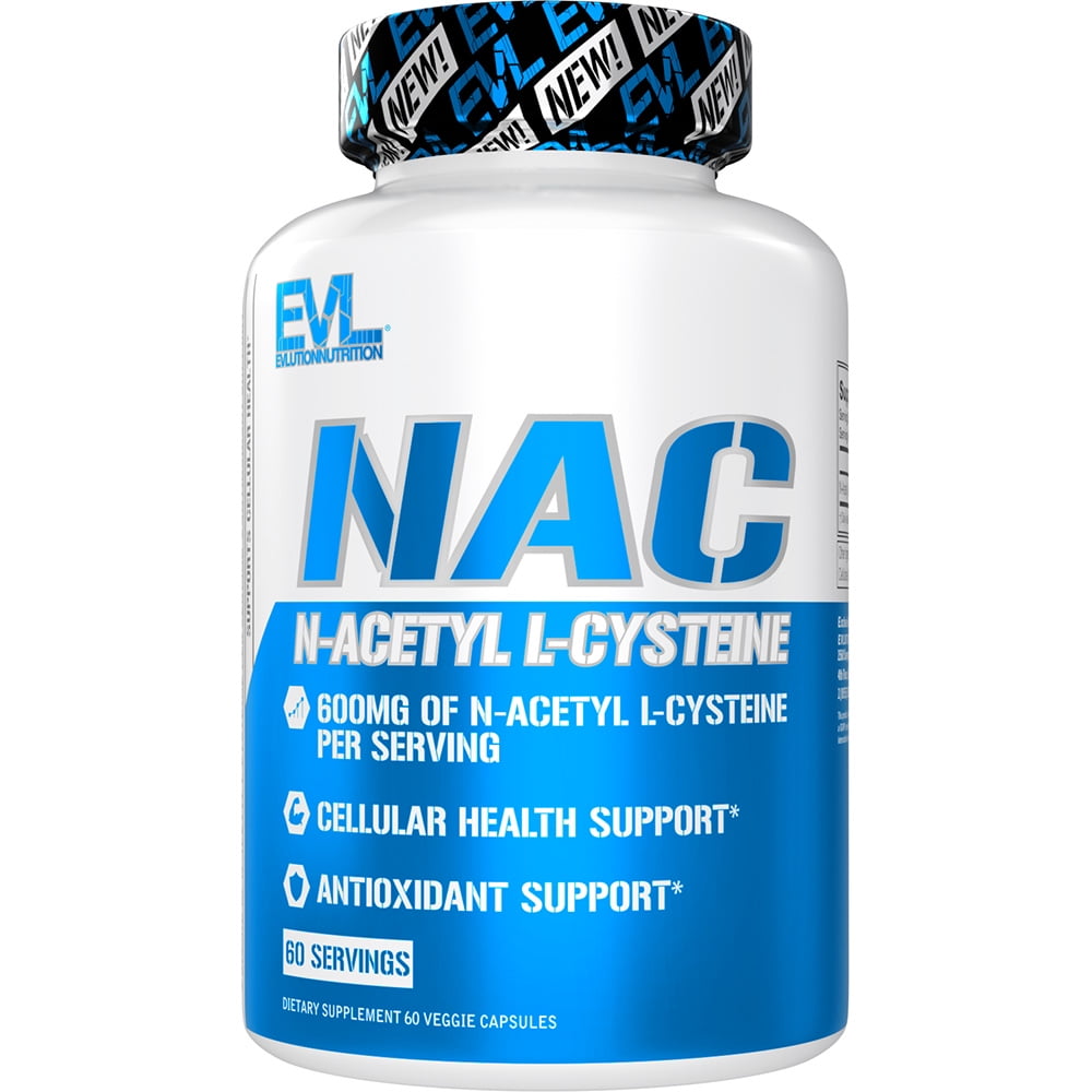 Evlution Nutrition NAC NAcetyl LCysteine 600mg NAcetyl LCysteine