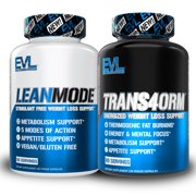 Evlution Nutrition Stimulant Free LeanMode & Thermogenic Trans4orm Bundle for Metabolism & Weight Management Support