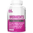 thumbnail interactive-video image 1 of Evlution Nutrition Women's Multivitamin - Full Spectrum Vitamins & Minerals, Immune Support, Vitamin C & D, Iron, Zinc, Antioxidants & Bioflavonoids, Skin, Hair, Bone, Eye Health - 60 Days, 1 of 7