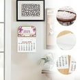 Evlvelym 2025 Wall Calendar 2025 2025 Mini Stick Calendar PVC Back