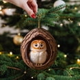thumbnail image 1 of Evlvelym Animal Christmas Ornaments Forest Christmas Tree Decorations Woodland Christmas Ornaments Forest Animal Ornaments Dumb Owl Christmas Tree Animal Pattern 2D Acrylic Ornament, 1 of 8