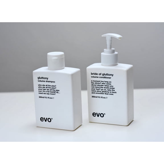 Evo Gluttony Volume Shampoo & Conditioner 10.1 Oz Set