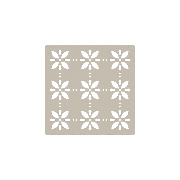 Evo Lite 4-1/2" Spring Nickel Square Drain