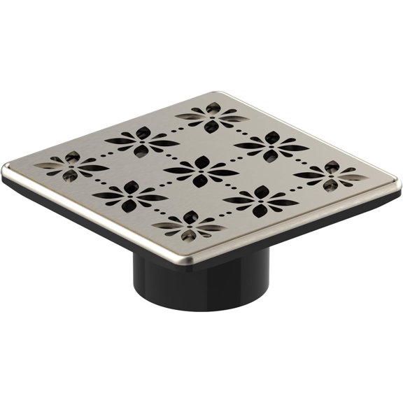 Evo Lite 4-1/2" Spring Nickel Square Drain