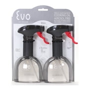 Evo Mini Oil Sprayers, Non-Aerosol For Olive Oil, Cooking Oils And Vinegars, Set Of 2, Charcoal, 8-Ounce Capacity, For Grilling, Roasting, Air Frying, Baking And Sa