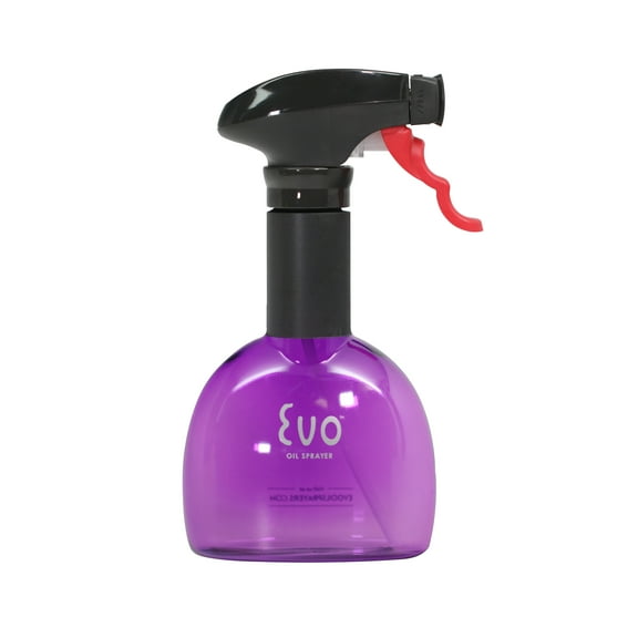 Evo Original Oil Sprayer, Non-Aerosol for Olive Oil, Cooking Oils, and Vinegars, Purple, 18-Ounce Capacity