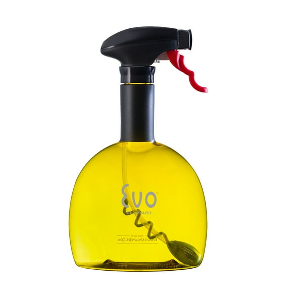 Evo Original Oil Sprayer, Non-Aerosol for Olive Oil, Cooking Oils, and Vinegars, Yellow, 24-Ounce Capacity