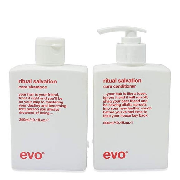 Evo Ritual Salvation Repairing Shampoo & Conditioner 10.1 Oz Set