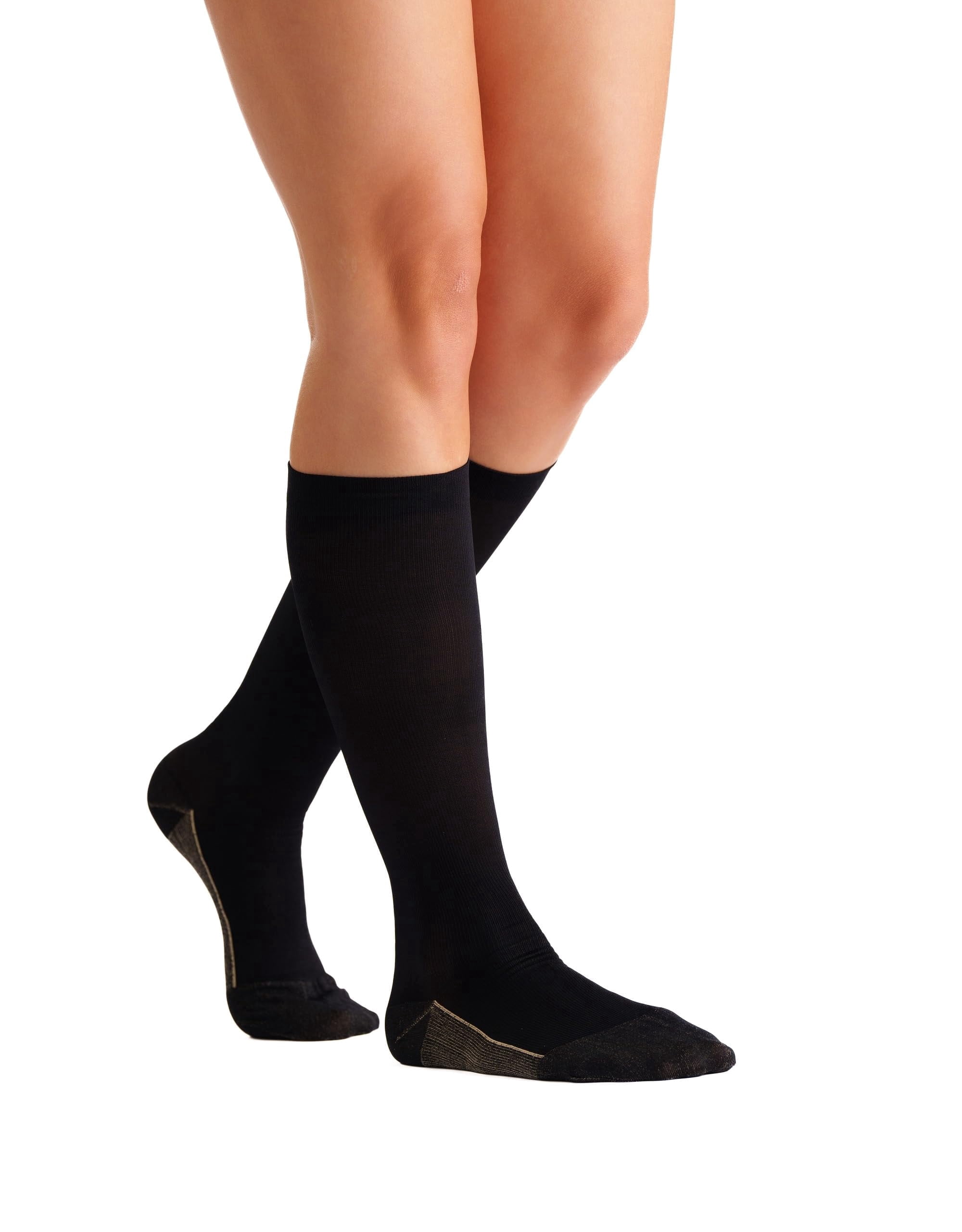EvoNation Women’s Knee High 20-30 mmHg Graduated Compression Copper Socks – Firm Pressure Compression Support Stockings