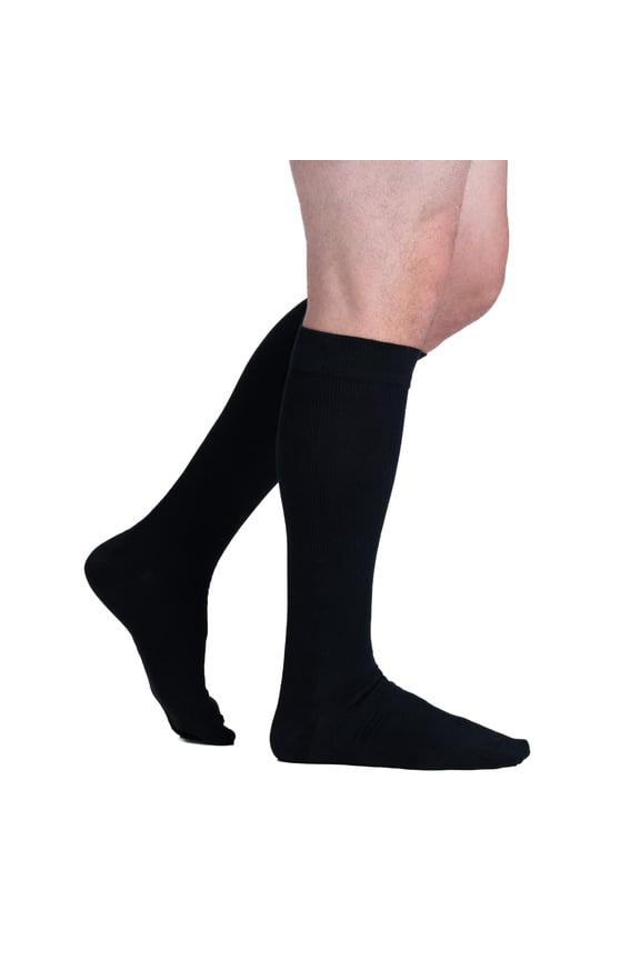 Men & Women Knee High 15-20 mmHg Graduated Compression Cotton Socks – Moderate Pressure Compression Garment