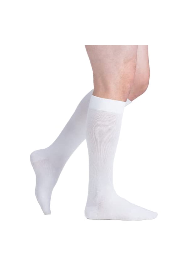 Men & Women Knee High 20-30 mmHg Graduated Compression Cotton Socks – Firm Pressure Compression Garment