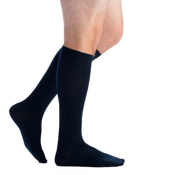 EvoNation Men's Classic Ribbed 15-20 mmHg Compression Socks