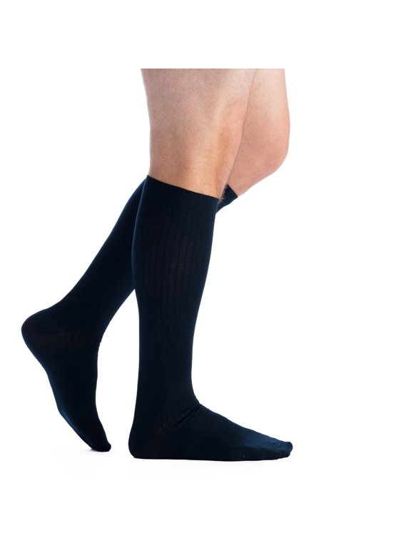 Men's Classic Ribbed 20-30 mmHg Compression Socks