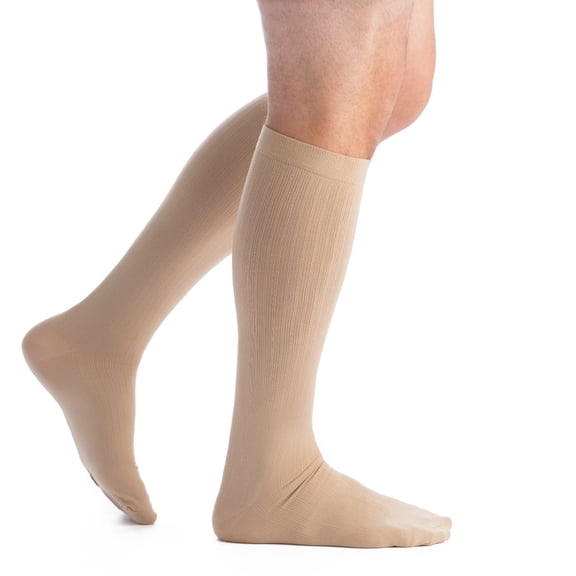 EvoNation Men's Classic Ribbed 20-30 mmHg Compression Socks