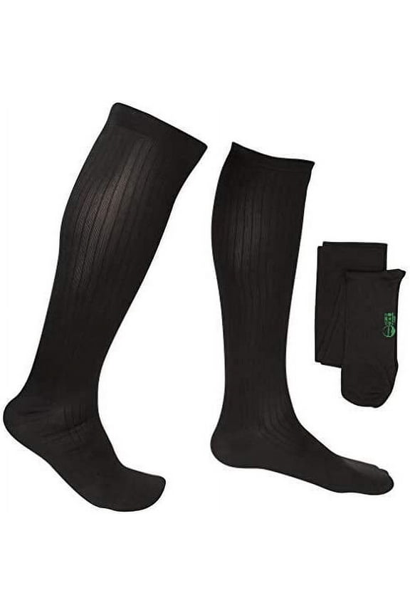 Men's Classic Ribbed 8-15 mmHg Compression Socks