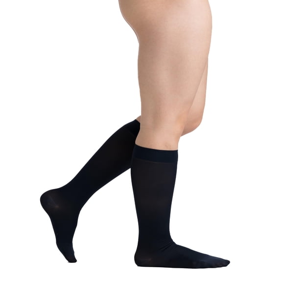 EvoNation Surgical Opaque 20-30 mmHg Knee High Compression Stockings, Men's and Women's