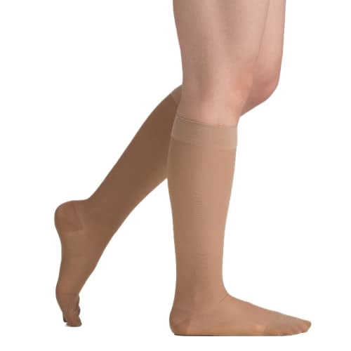EvoNation Women's Knee High Compression Socks 15-20 mmHg – Sheer Graduated Support Stockings