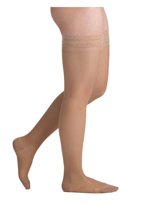 Women's Everyday Sheer 20-30 mmHg Thigh High Compression Stockings