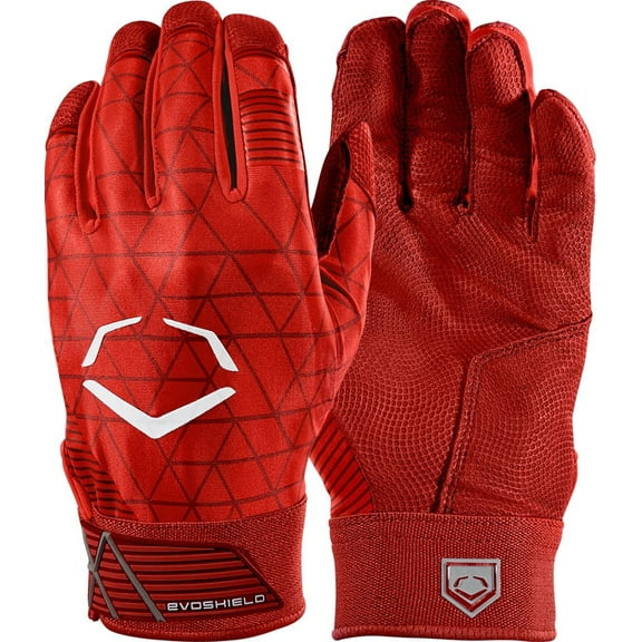 EvoShield Adult EvoCharge Protective Batting Gloves - Red