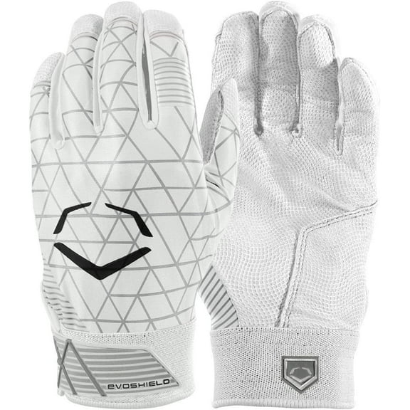 EvoShield EvoCharge Protective Batting Gloves| YouthLarge White