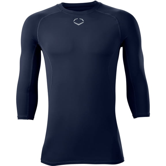 Evoshield Men's Mid Sleeve Cooling Baseball Shirt Navy 3XL