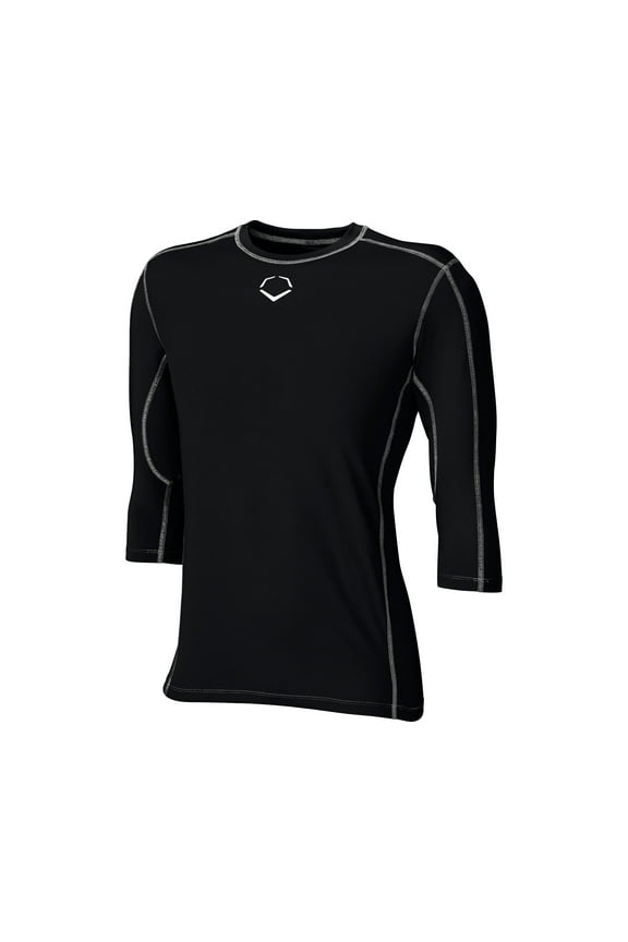 Pro Team Youth Boy's Mid Sleeve Workout Tee Shirt Moisture-Wicking, Black - Small