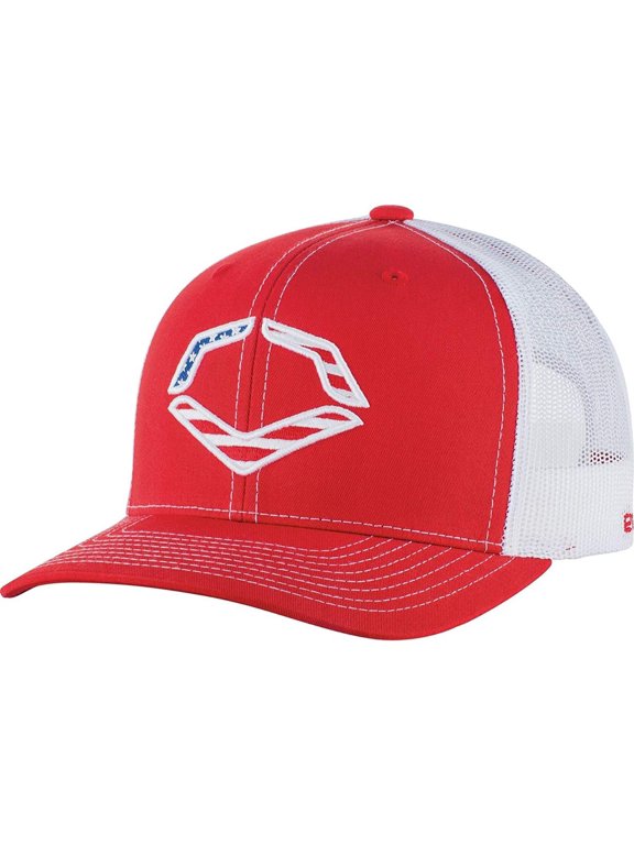 EvoShield USA Snapback Trucker Hat-Red/White
