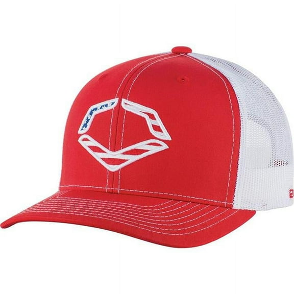 EvoShield USA Snapback Trucker Hat-Red/White