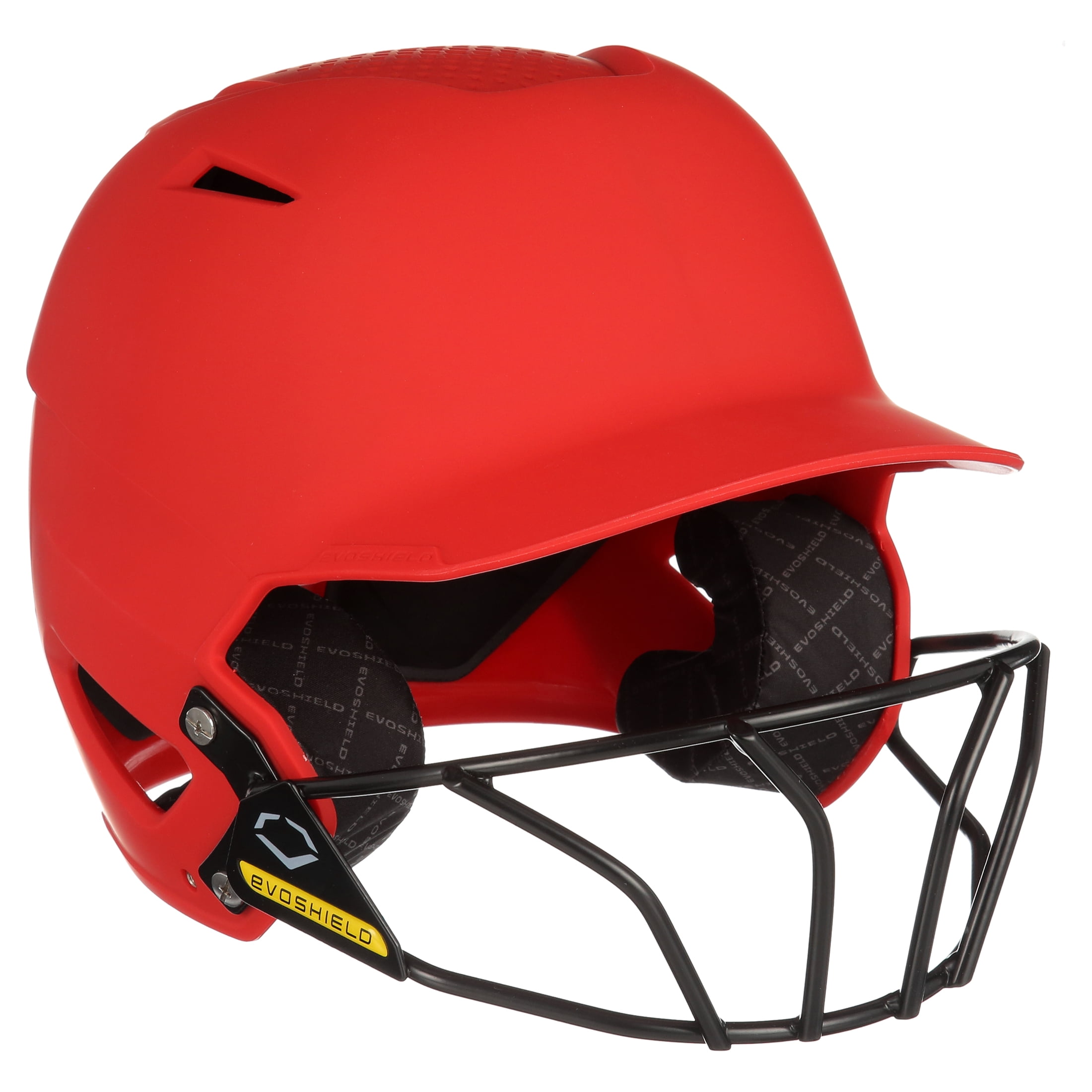 EvoShield XVT Batting Helmet Matte Finish with Facemask, Scarlet, Large and Extra Large